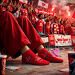 جوراب مچی سوپر پنبه نانو طرح ورزشی و تیمی پرسپولیس (Persepolis) برند پاتریس