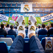 جوراب مچی سوپر پنبه نانو طرح ورزشی و تیمی رئال مادرید (Real Madrid) زمینه سفید برند پاتریس