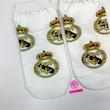 جوراب مچی سوپر پنبه نانو طرح ورزشی و تیمی رئال مادرید (Real Madrid) زمینه سفید برند پاتریس