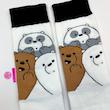 جوراب ساقدار سوپر پنبه نانو فانتزی طرح خرس‌های کله فندقی (We Bare Bears) برند پاتریس