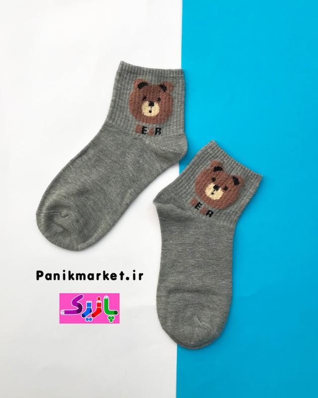 جوراب نیمساق خرس تدی🧸 بوکله دار