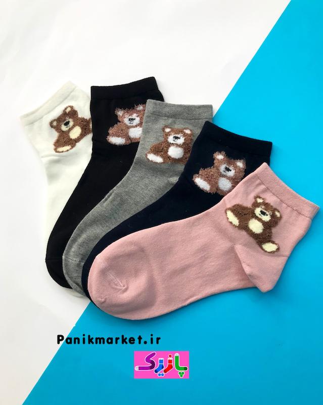 جوراب نیمساق عروسک خرس تدی teddy bear🧸