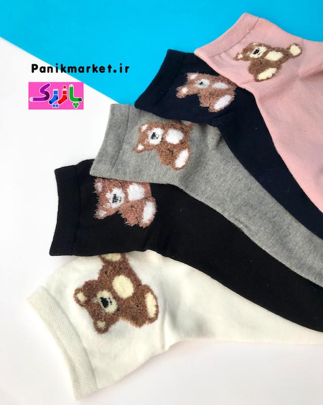 جوراب نیمساق عروسک خرس تدی teddy bear🧸
