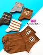 جوراب نیمساق خرس تدی کاراملی🧸