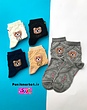 جوراب نیمساق خرس تدی نقش برجسته🧸