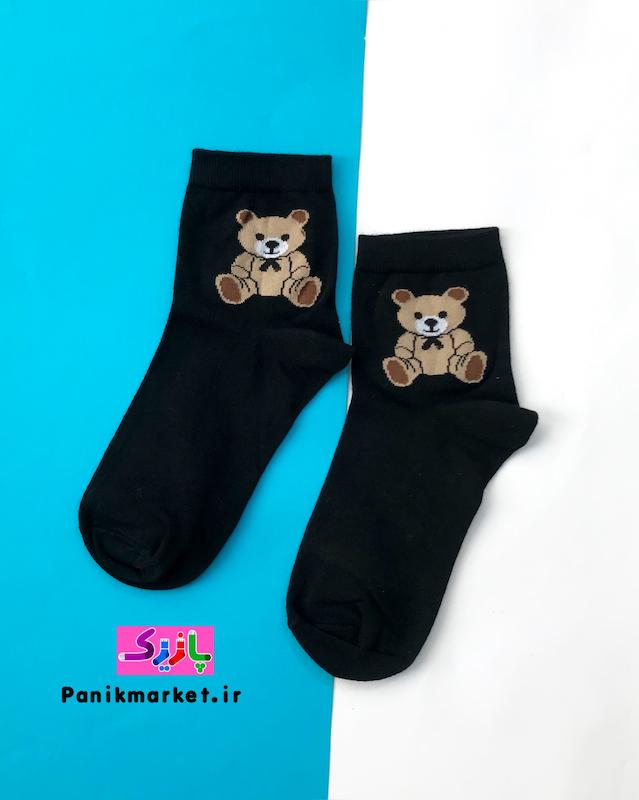 جوراب نیمساق خرس تدی خندان🧸😊