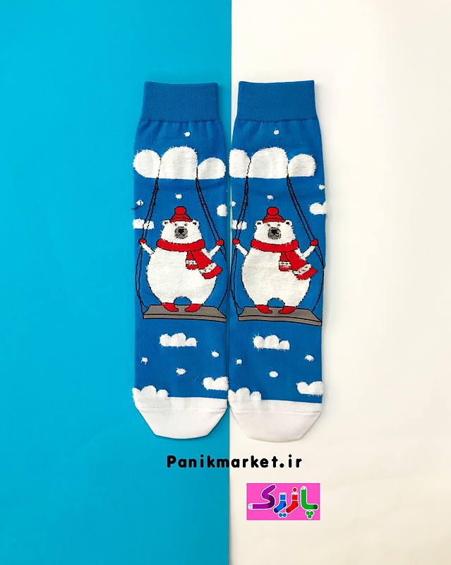 جوراب ساقدار خرس ابرسوار🐻‍❄️☁️
