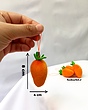 آویز کلید و فلش طرح هویج🥕