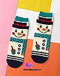 جوراب نیمساق عروسکی آدم برفی☃️