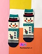 جوراب نیمساق عروسکی آدم برفی☃️