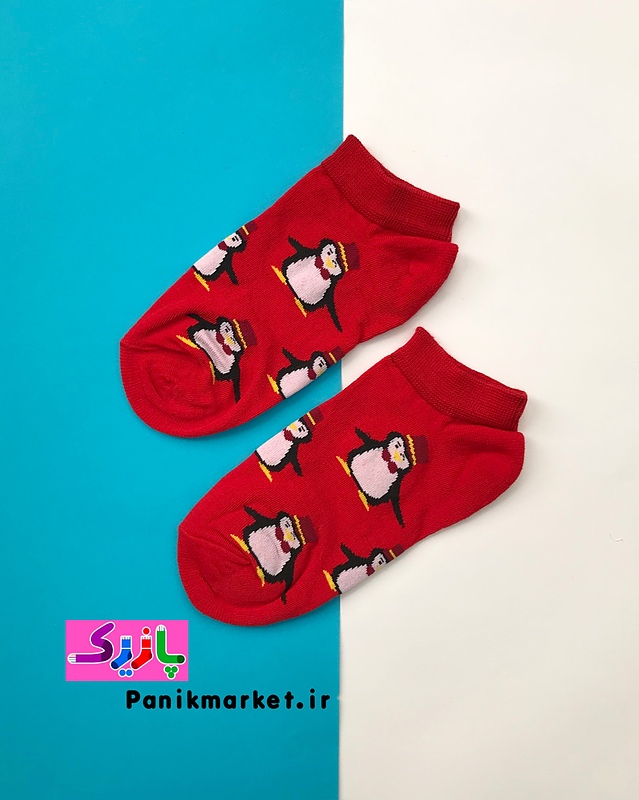 جوراب مچی پنگوئن قرمز🐧