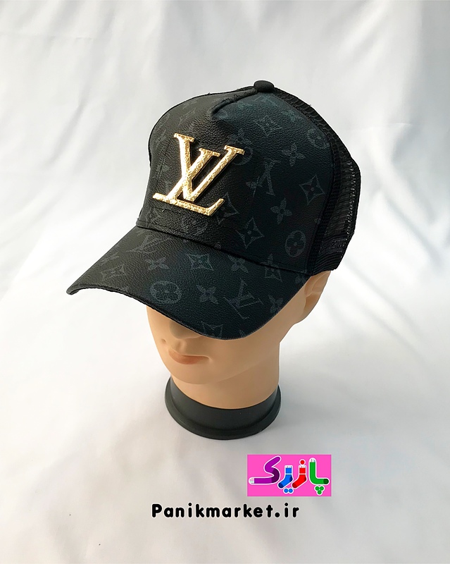 کلاه نقابدار(کپ) چرم پشت تور،تمام طرح لویی ویتون LV