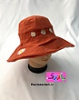 کلاه ساحلی دوطرفه گل بابونه 👒 (آجری/کِرِم)