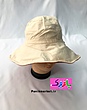 کلاه ساحلی دوطرفه گل بابونه 👒 (آجری/کِرِم)