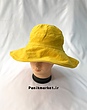 کلاه ساحلی دوطرفه گل بابونه 👒 (خردلی/کرم)