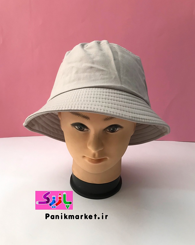 کلاه باکت طوسی کمرنگ👒