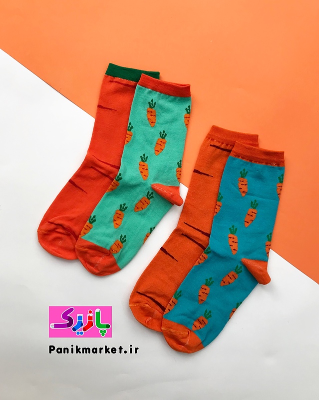 جوراب ساقدار تا به تا هویج🥕