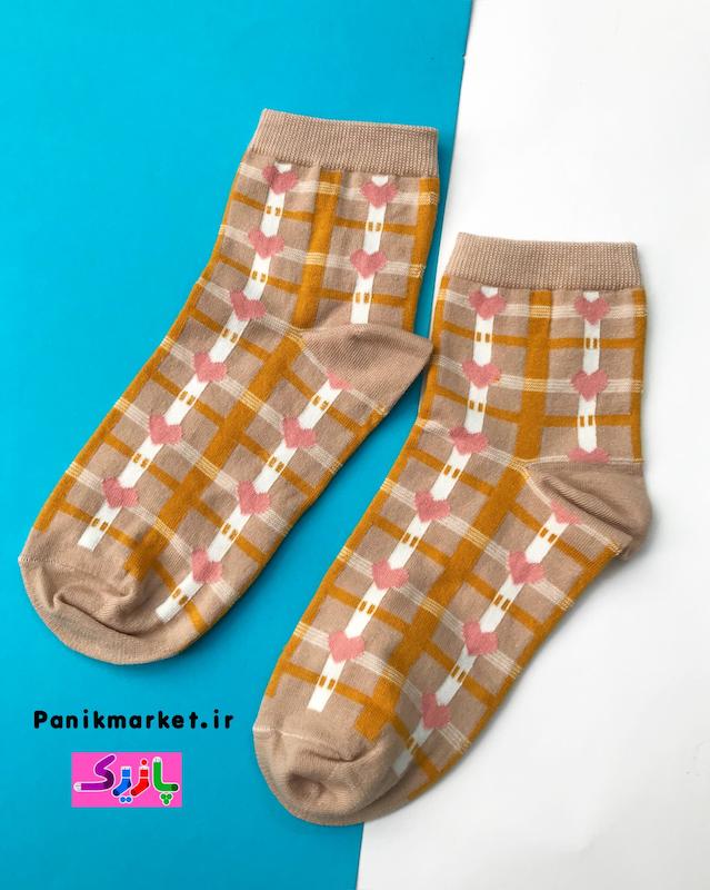 جوراب نیمساق تدی کرمی🧸