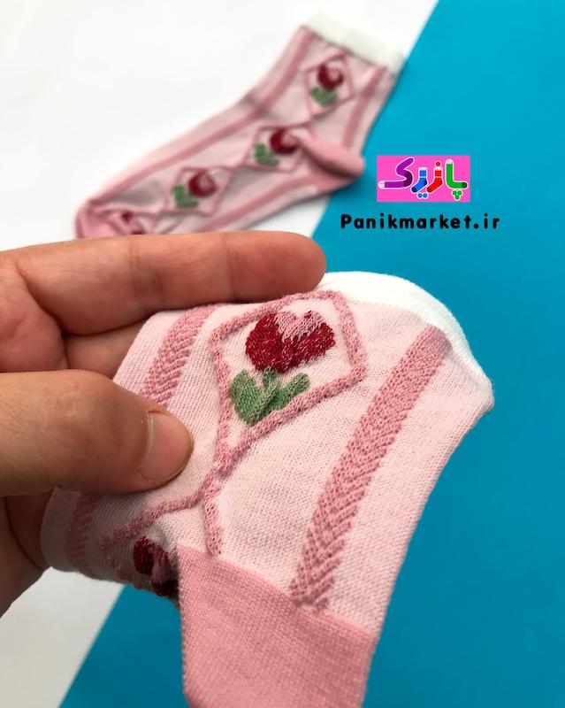 جوراب نیمساق گل لاله بهاری🌷