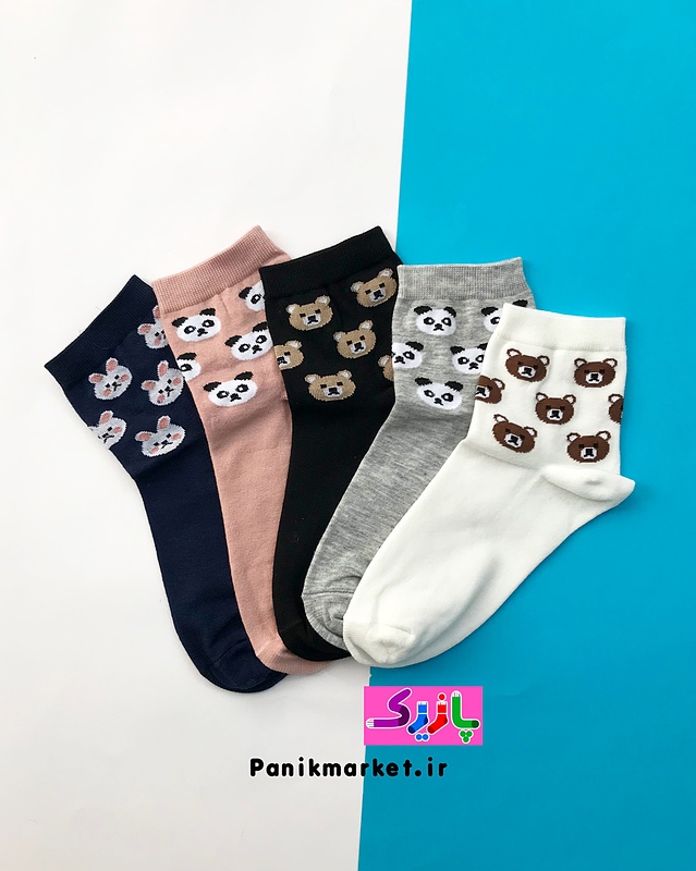 جوراب نیمساق حیوانات آبنباتی🐰🐼🐻🍬