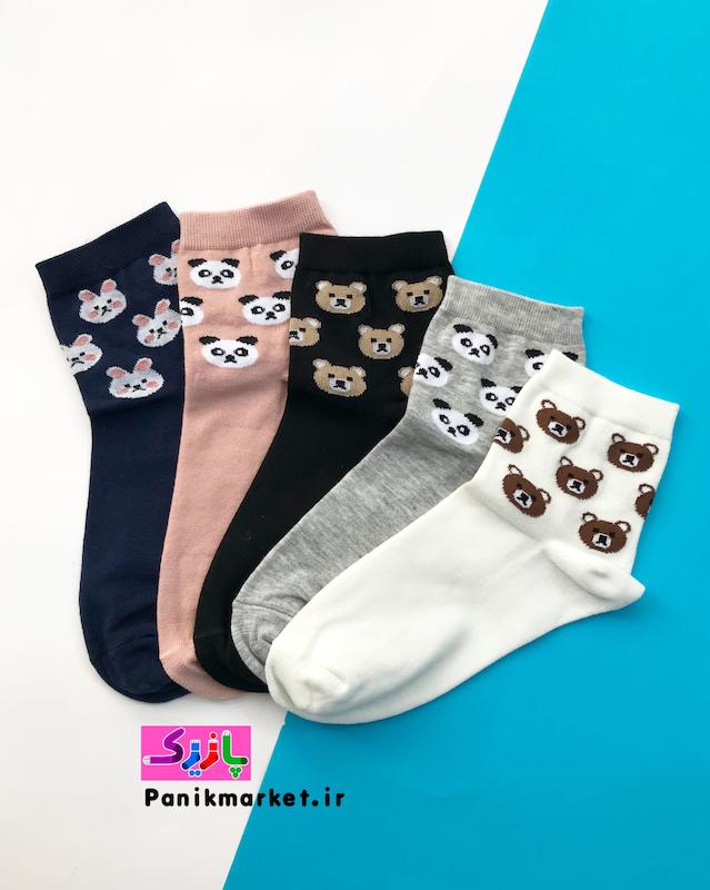 جوراب نیمساق حیوانات آبنباتی🐰🐼🐻🍬