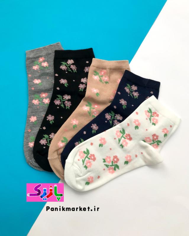 جوراب نیمساق شکوفه بهاری🌸