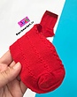 جوراب نیمساق تدی قرمزی🧸❤️