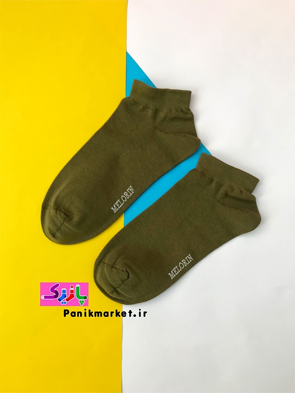 جوراب مچی مردانه سبز زیتونی