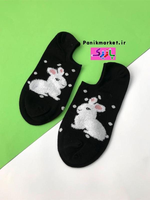 جوراب زیرقوزکی خرگوش خالخالی 🐇