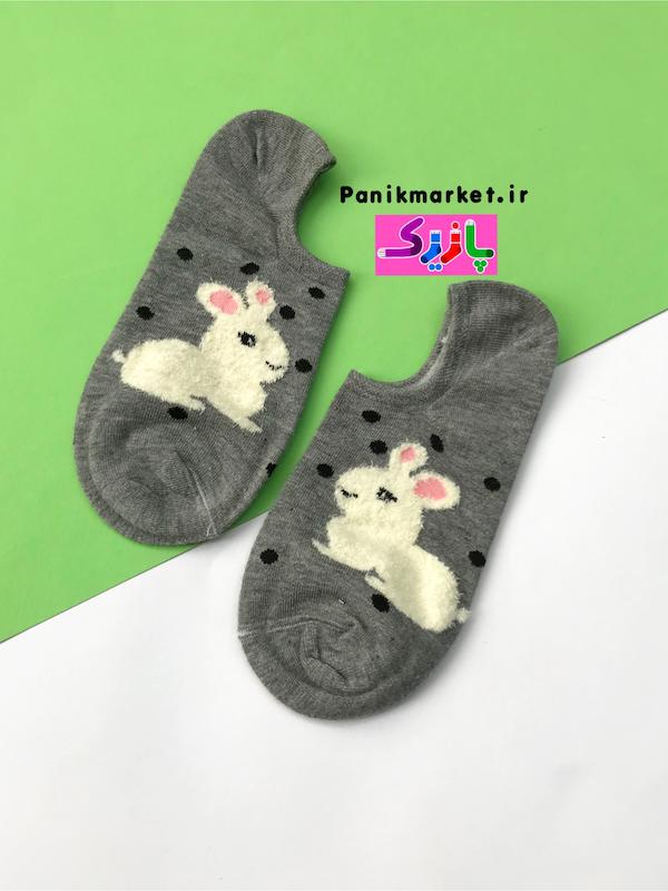 جوراب زیرقوزکی خرگوش خالخالی 🐇