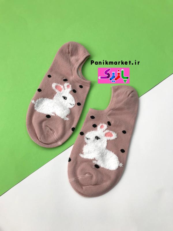 جوراب زیرقوزکی خرگوش خالخالی 🐇