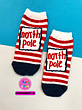 جوراب کودک زمستانی طرح راه راه North pole ❄️