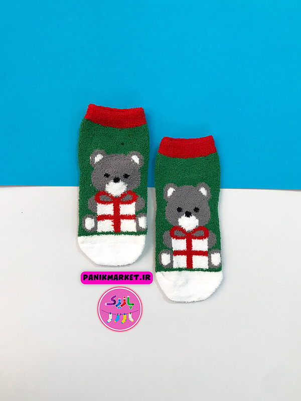 جوراب کودک زمستانی خرس تدی ❄️🐻