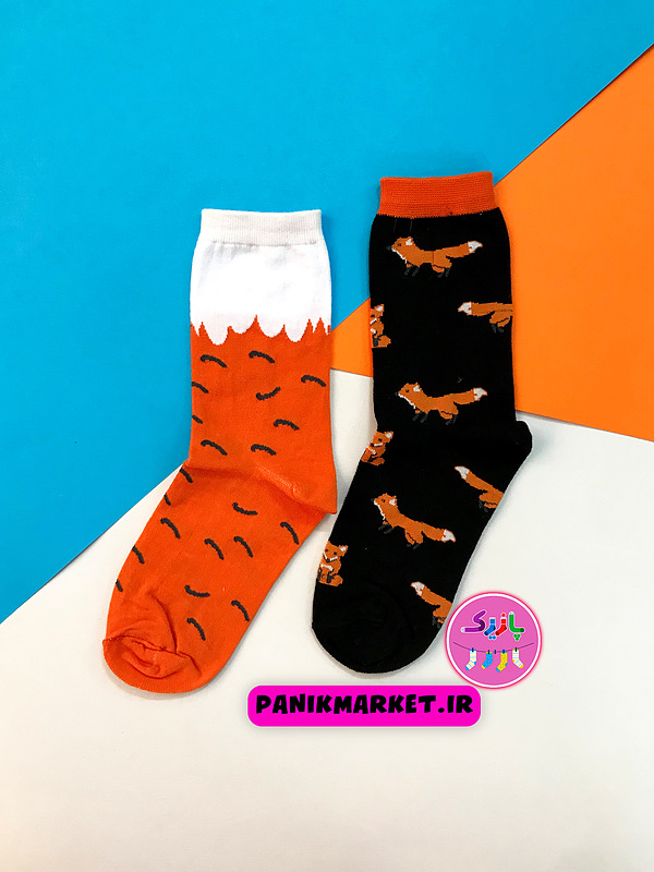 جوراب ساقدار تا به تا روباه نارنجی 🦊