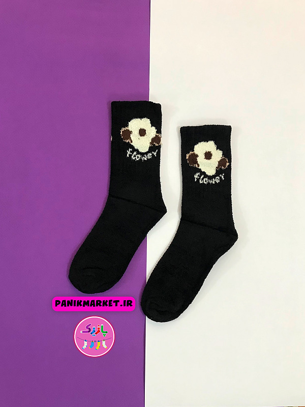جوراب ساقدار مخمل دسته گل 💐 Flowers