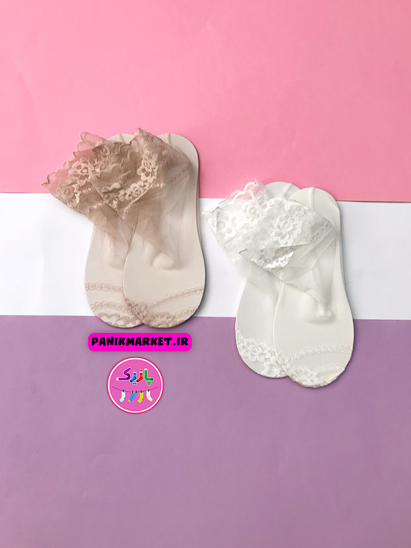جوراب نیمساق شیشه ای تور مروارید (۱) 🌸