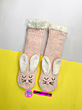 پاپوش ساقدار (چکمه) خزدار زمستانی خرگوش صورتی🐰