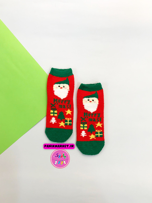 جوراب نیمساق زمستانی بوکله بابانوئل کریسمسی 🎄🎅🏻