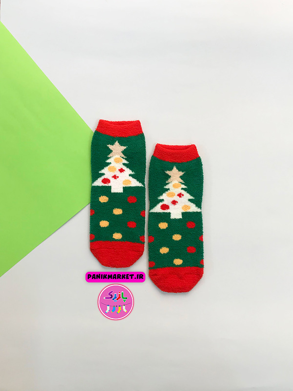 جوراب نیمساق زمستانی بوکله کاج کریسمسی 🎄