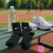 جوراب ساقدار فانتزی طرح نایکی (Nike) مشکی پاتریس