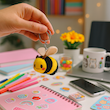 جاکلیدی عروسکی زنبور عسل فانتزی برند کوکی🐝