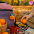 جاکلیدی و آویز عروسکی فانتزی نارنگی بامزه | برند کوکی🍊