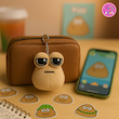 جاکلیدی و آویز عروسکی فانتزی پو (Pou) | برند کوکی 🥔🥺
