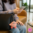 جاکلیدی و آویز عروسکی فانتزی Kirby (کربی) صورتی | برند کوکی 🩷