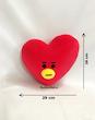 عروسک بی‌تی۲۱ طرح تاتا (BT21 Tata Plush) – عروسک کوسن و جاکلیدی قلبی برند کوکی