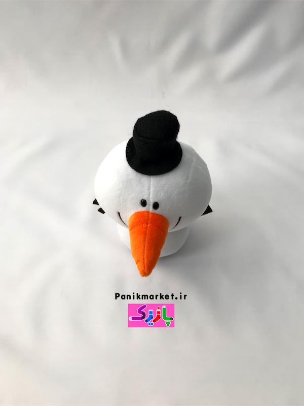 عروسک آدم برفی (Snowman Plush Doll) – عروسک زمستانی بامزه و دکوری برند کوکی