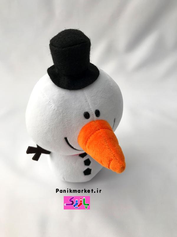 عروسک آدم برفی (Snowman Plush Doll) – عروسک زمستانی بامزه و دکوری برند کوکی