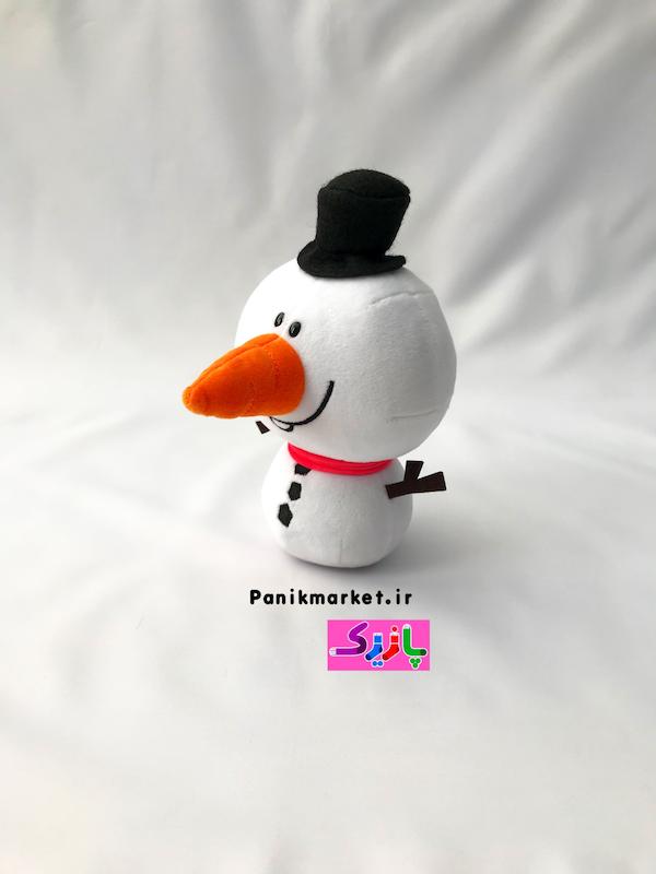 عروسک آدم برفی (Snowman Plush Doll) – عروسک زمستانی بامزه و دکوری برند کوکی