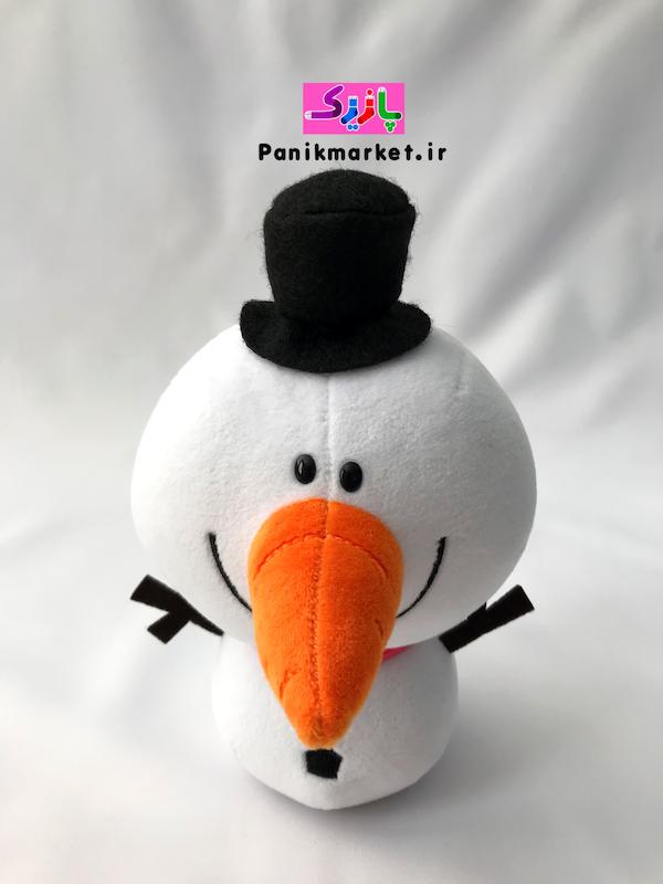 عروسک آدم برفی (Snowman Plush Doll) – عروسک زمستانی بامزه و دکوری برند کوکی