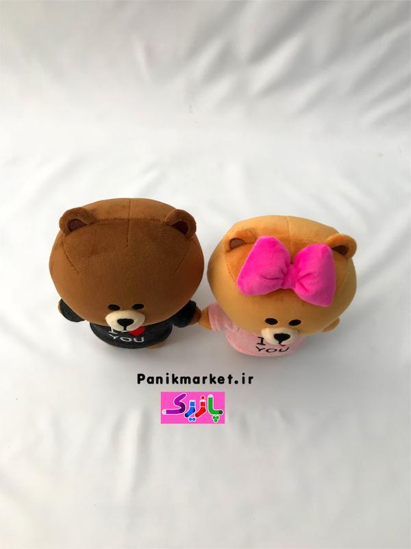 ست عروسک‌های خرس لاین چوکو و براوون (LINE Friends Choco & Brown Bears) – عروسک فانتزی عاشقانه و هدیه خاص